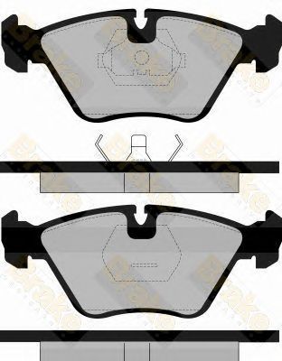 BRAKE ENGINEERING pa600 -  Комплект тормозных колодок, дисковый тормоз
